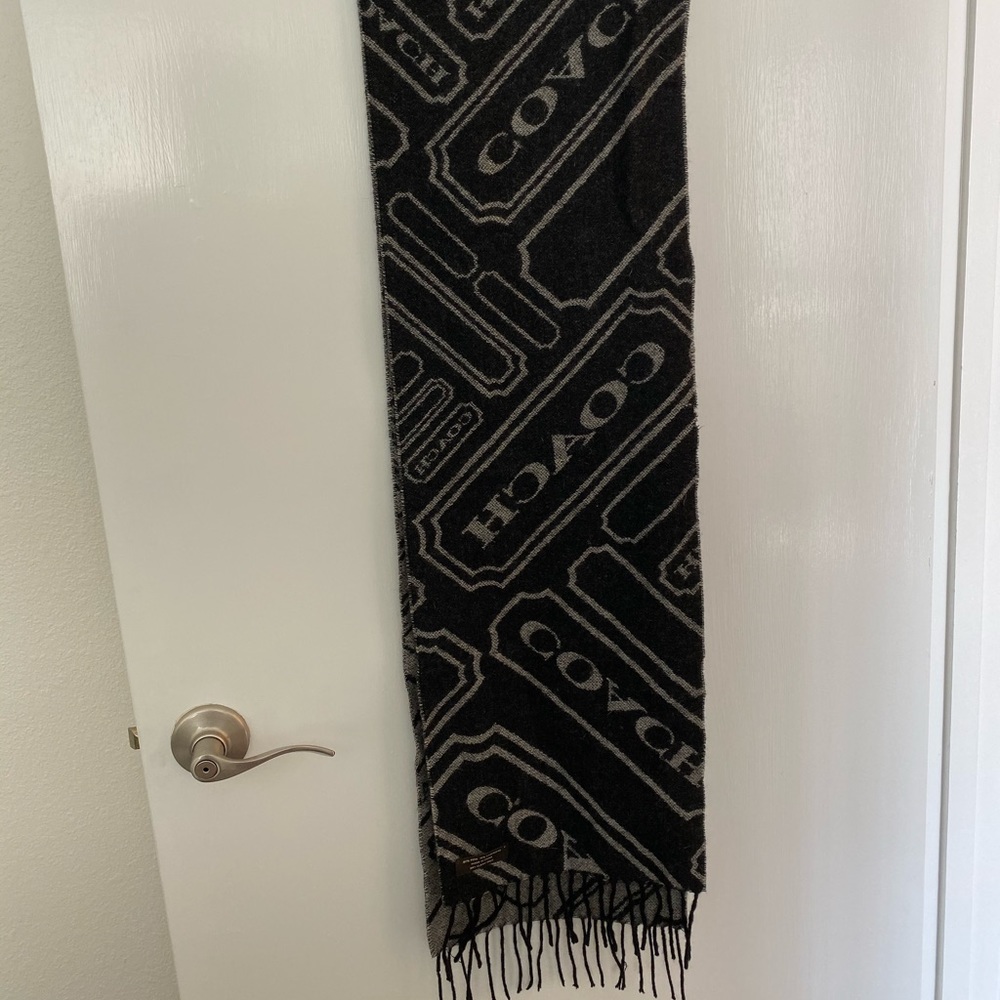 Coach wool and cashmere scarf